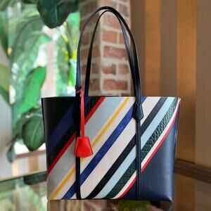 TORY BURCH Perry Balloon Stripe Tote